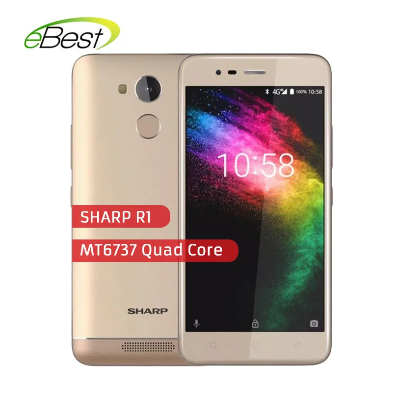 

Sharp R1 5.2 Inch 16:9 ratio Smartphone MT6737 Quad Core Mobile Phone 4000mAh 3GB RAM 32GB ROM Android 4G LTE Cell phone