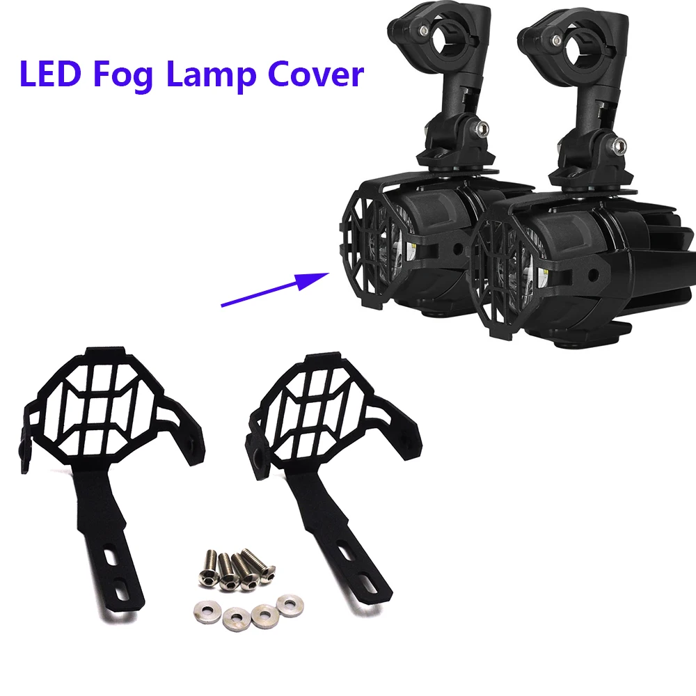 

For BMW R1200GS ADV F800GS K1600 F700GS F650GS 2012-2018 LED Auxiliary Fog Lamp Light Cover Guard Grill Grille Protector