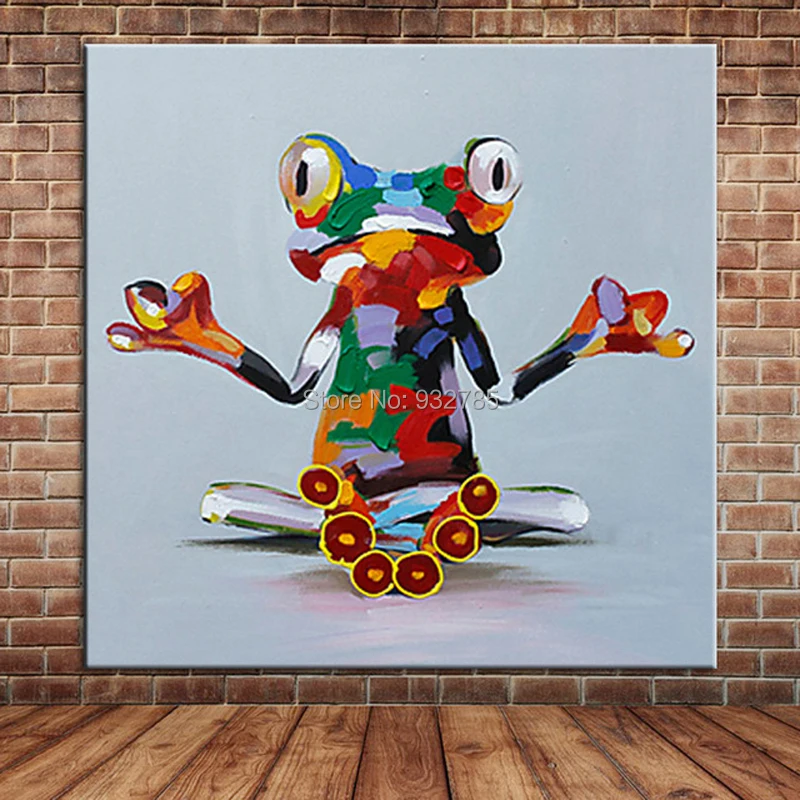 Funny-Reading-Frog-Oil-Painting-Canvas-Art-Modern-Wall-Mural-Decoration-for-Bedroom-Living-Room-Kid.jpg_640x640