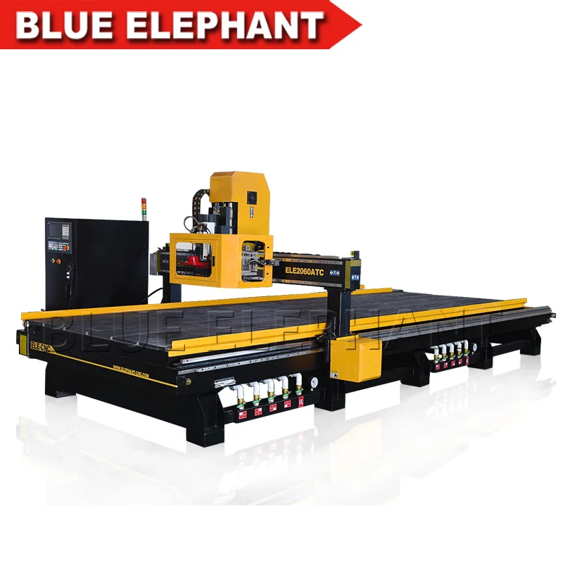 

3D CNC Router 2060 Auto Tool Changer machine with 9.0KW Air cooling spindle 3 axis soft metal cnc milling machine