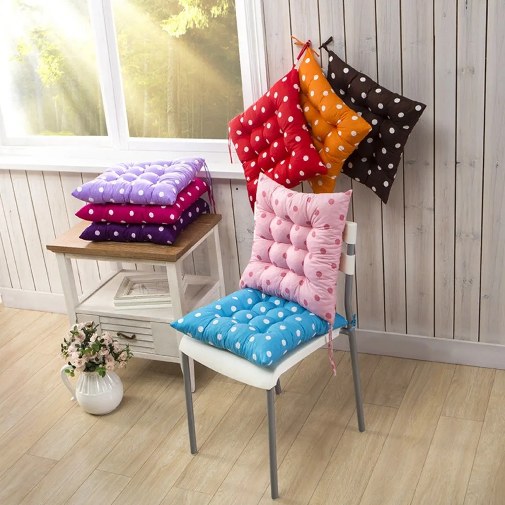 Прочная Подушка стула в горошек садовый обеденный стол кресло для офиса и дома мягкая подушка 8 цветов Декоративные наволочки для стула#30