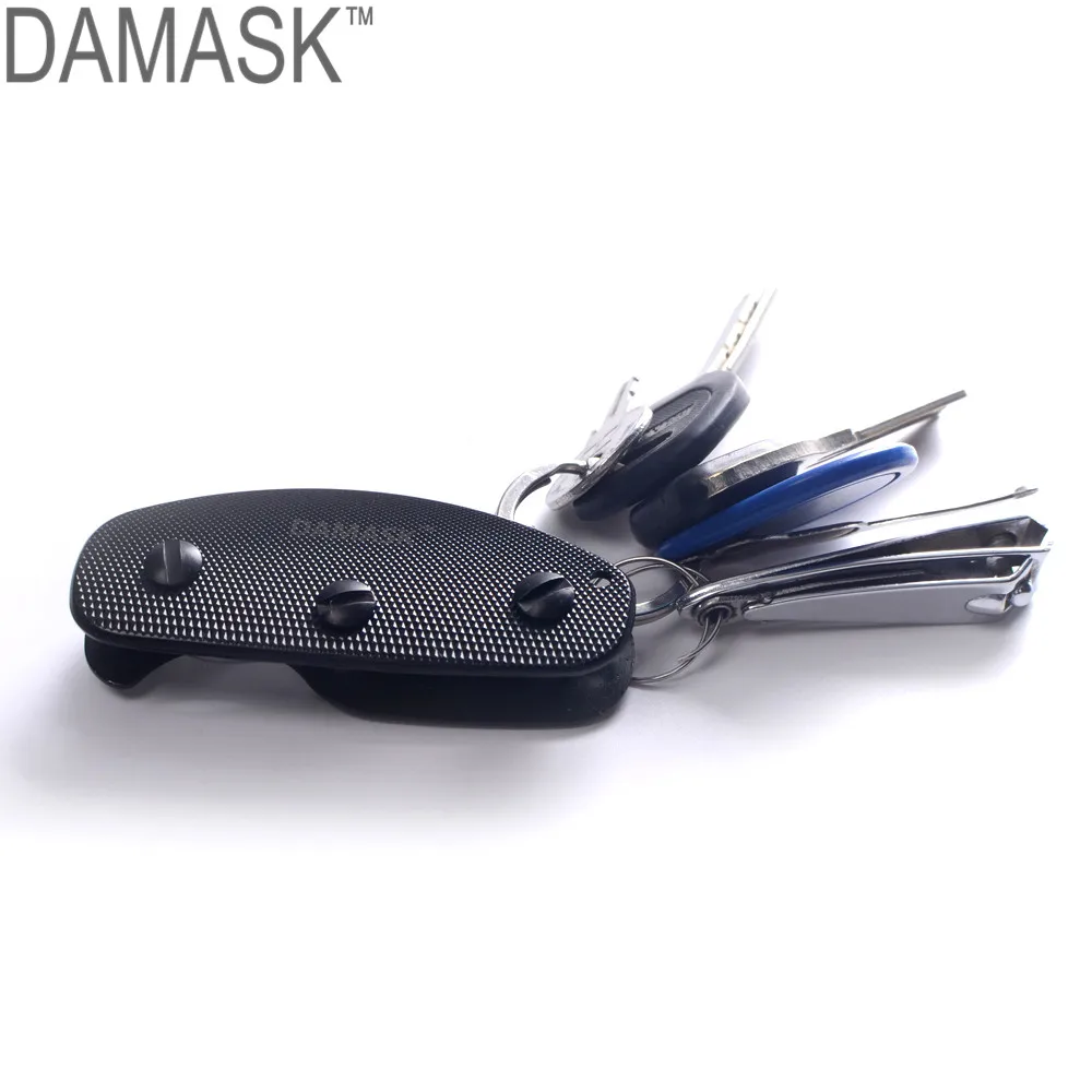 

DAMASK Aluminum alloy Folding Key Holder Portable Key Organizer Key Bar Clip Folder Keychain Key Ring EDC Multifunction Tools