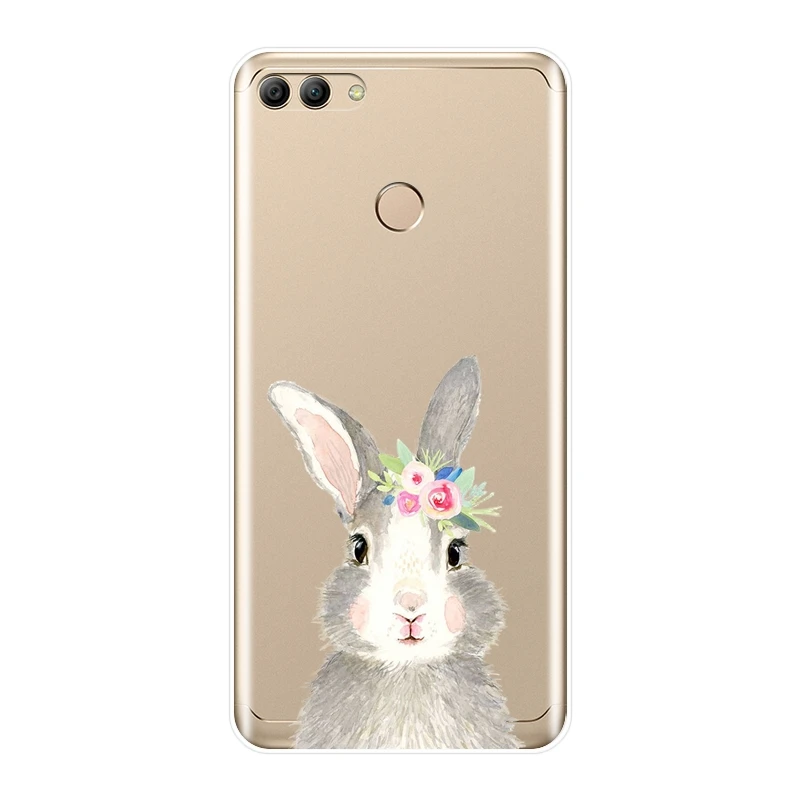Для huawei Y5 Y6 Y7 Prime 2018 Y9 2019 чехол из мягкого силикона с рисунком Фламинго Свинья