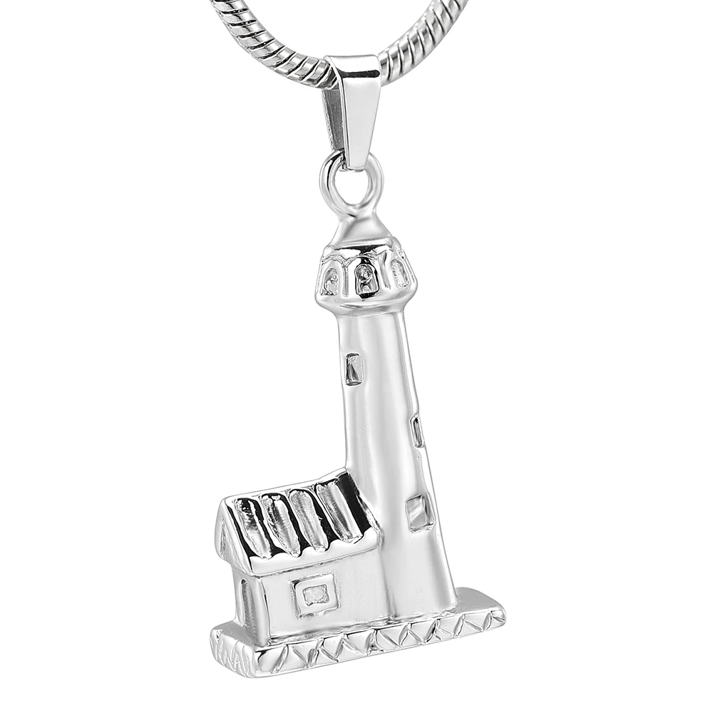 

LKJ12841 Magic House Design Human Cremation Necklace Funeral Urn Locket with Screw Hold Ashes Keepsake Jewelry for Women