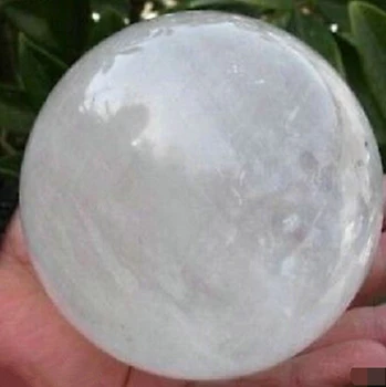 

SHUN NATURAL RAINBOW CLEAR QUARTZ CRYSTAL SPHERE BALL HEALING GEMSTONE 80MM
