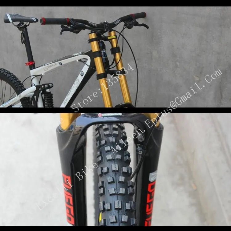 b09-27 Speeds 26 Downhill Mountain Bike TOUGH Oil Spring Full Suspension  Fork SHIMANO M446 OIL Disc Brake Aluminium Alloy Soft-tail Frame 700mm longer hanldlebar KENDA 262.35 Tire