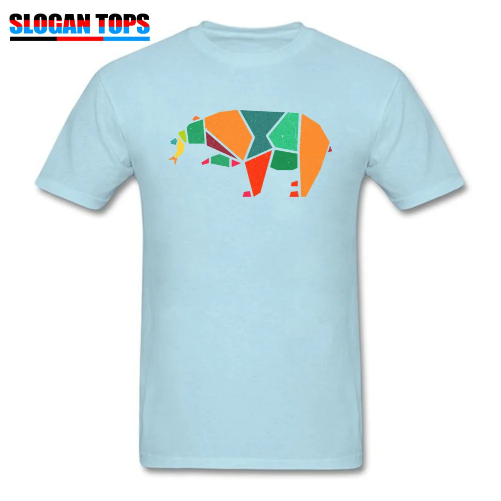 Fishing Bear Colourful Vintage Tees Classic Round Collar Normal Short Sleeve All Cotton Men Top T-shirts Design Tops T Shirt Fishing Bear Colourful Vintage light