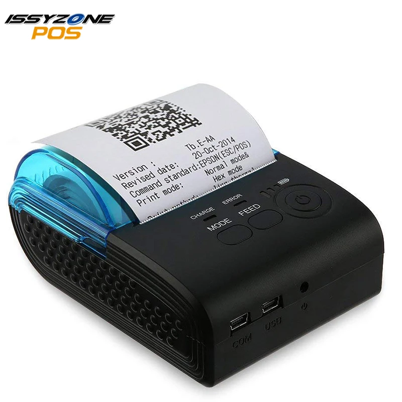 IssyzonePOS IMP017 بلوتوث طابعة USB 58 مللي متر الحرارية استلام الطابعة ماكينة طباعة الباركود دعم الروبوت IOS لمطعم التجزئة