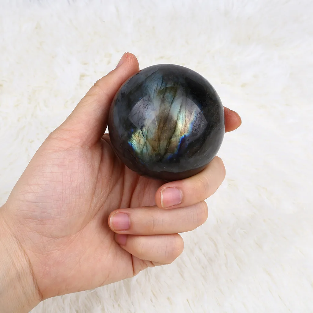 Natural Labradorite Rose Amethyst Sphere Citrine Quartz Crystal Quartz Amethyst Sphere Crystal Ball Healing Citrine Tiger Eye