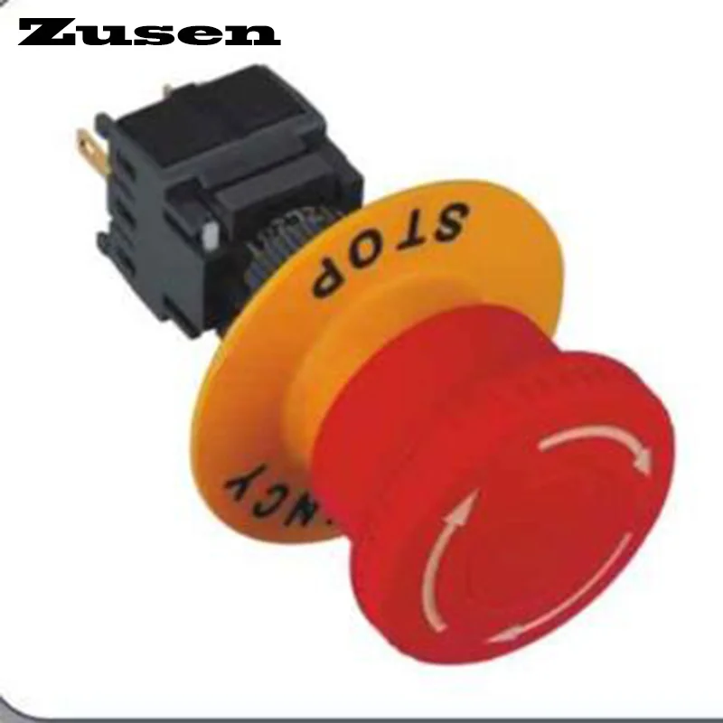 

Zusen 16mm Plastic Emergency Stop switch 2no2nc (LF16-22ZS)