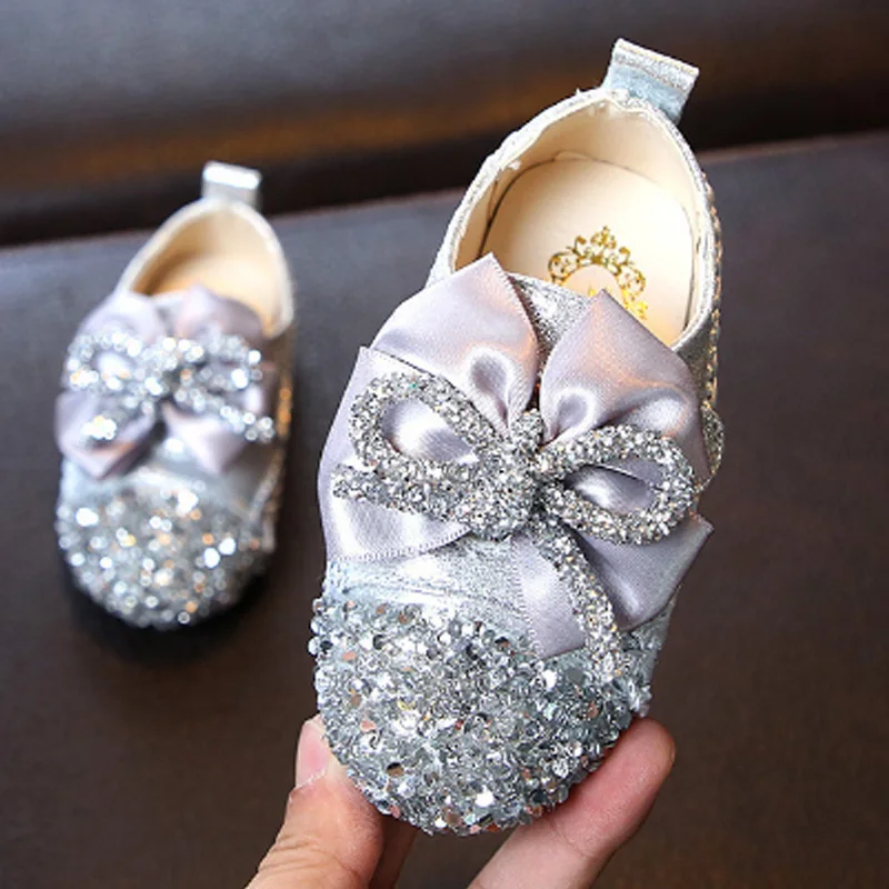 Весна и осень Новые Девочки круглый носок детская обувь милая мягкая подошва цветок принцесса обувь#18