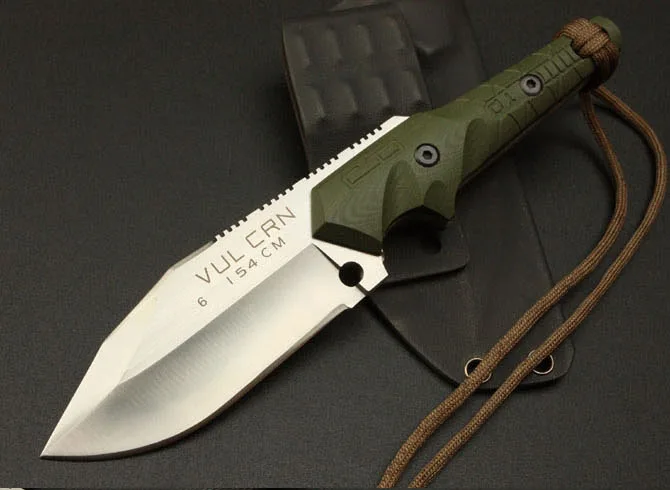 Online Vellance clásico cuchillo 154 cm hoja G10 de supervivencia al aire libre Camping cuchillo Multi táctico cuchillos herramientas EDC