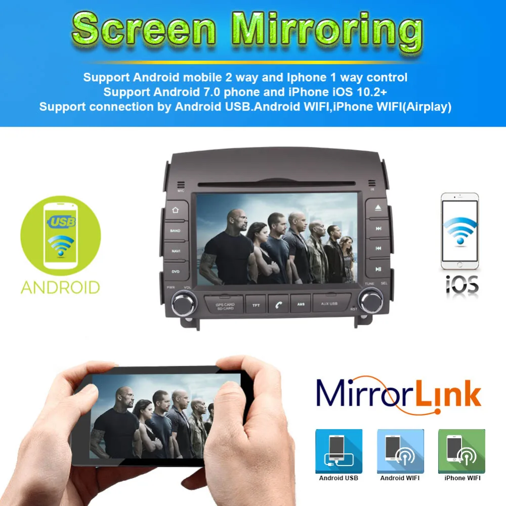 2 Din 4 Гб ОЗУ Android 9 0 автомобильный DVD плеер Bluetooth для Hyundai Sonata NF 2006 + GPS навигация