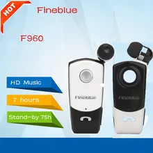 Newest FineBlue F960 Stereo Wireless Bluetooth Headset Calls Remind Vibration Wear Clip Driver Auriculares Earphone for