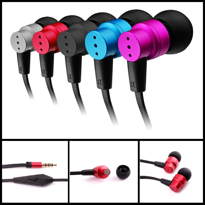 

Original IP610 Mimi In-Ear 3.5mm Aux HiFi Flat Cable Stereo Earphone Headphones Headset Earbuds Mic Wire Control fones de ouvido