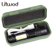Litwod Z20 CREE XP-G Q5 Мини-ручка светильник водонепроницаемый светодиодный светильник фонарь 3 режима масштабируемый регулируемый фокус фонарь портативный светильник