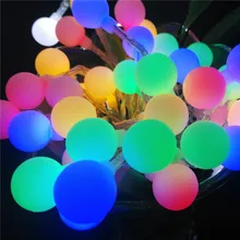 YIYANG Nuevos 9 цветов la bola светодиодный de Cuerda 10 м 80 светодиодный decoraccion para Jardin y Casa Luces с утолщённой меховой опушкой, Novedad de la Boda Eventos