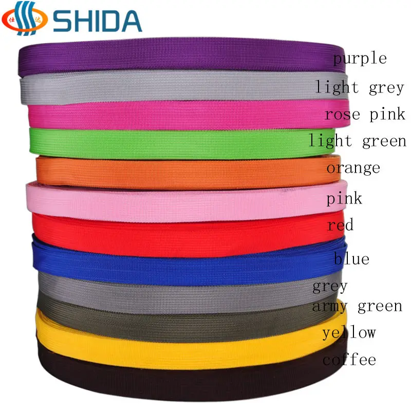 

25mm(1") width*10 yards/roll length Polypropylene PP webbing ribbon