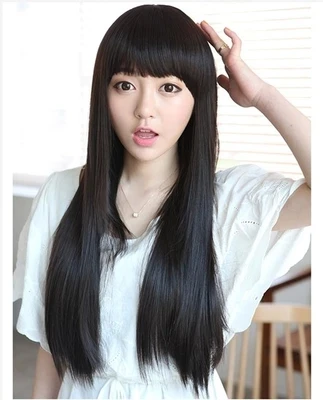Japan And South Korea Style Long Wigs Which The Bang Style Is Neat