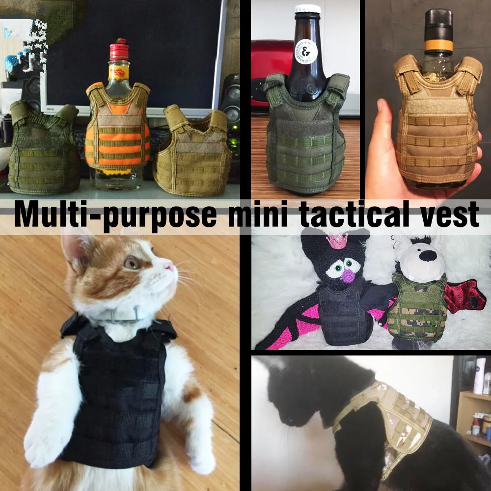 Тактический многослойный военный комплект пивной бутылки миниатюрные охотничьи