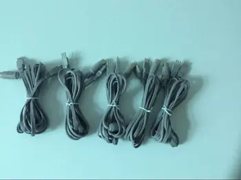 

5 Pieces 200mm EMS micro current device Electrode Pad Wires for Tens Electrodes Body Slimming Muscle Stimulation with 3mm pin