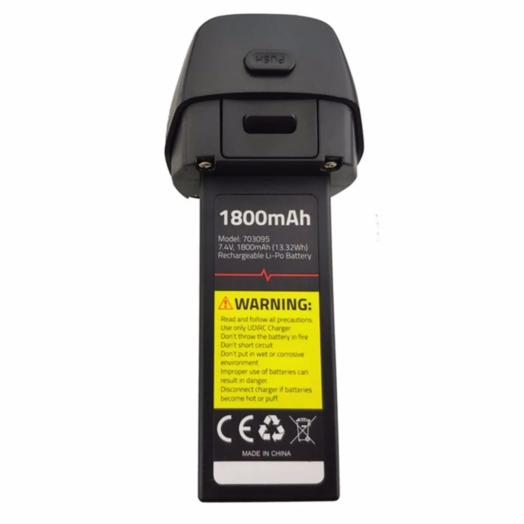 

RC Toys Part Lipo Battery 7.4V 1800mah Lithium Battery For UDIRC U37 D60 Aerial Brushless Drone Big Capacity High quality