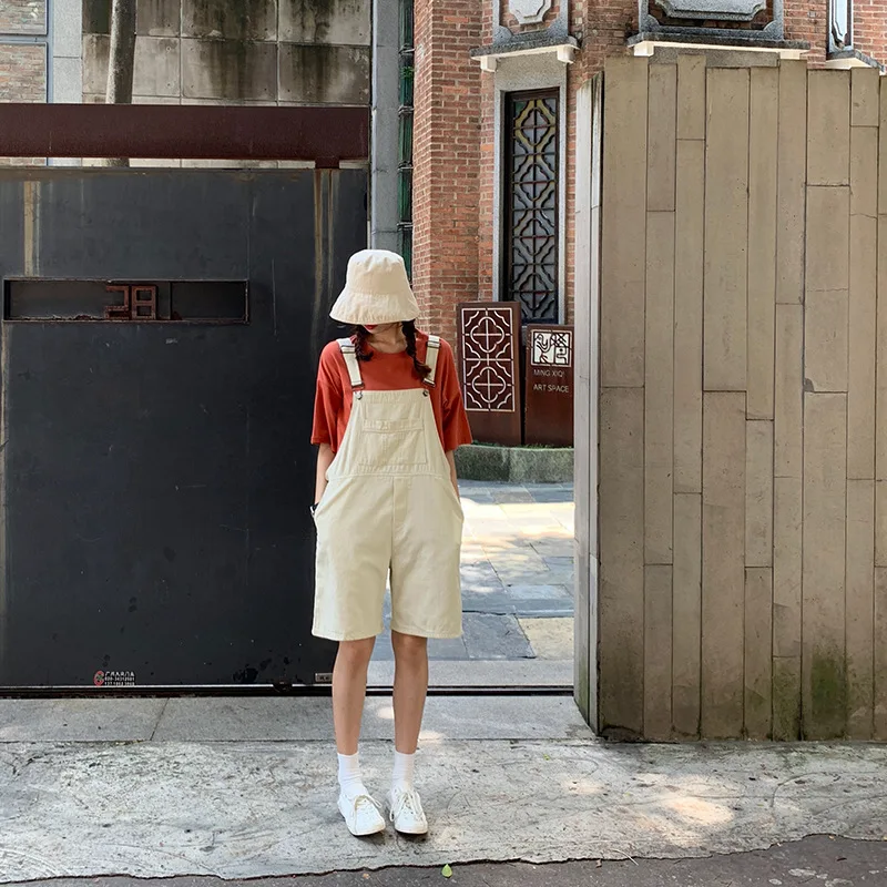 Loose Jumpsuit Women Casual Pockets Playsuits Women Rompers Overalls for Women Cotton Summer New 2019 Clothes for Women Loose Jumpsuit Women Casual Pockets Playsuits Women Rompers Overalls for Women Cotton Summer New 2019 Clothes for Women