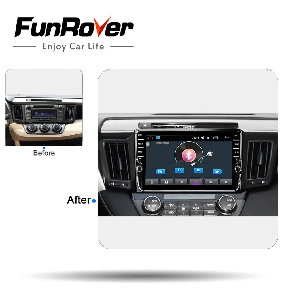 Discount Funrover 9" Android 8.0 Car DVD Multimedia stereo Radio player for Toyota RAV4 2013 2014-2017 QuadCore Head Unit Navi USB BT GPS 3 Discount Funrover 9" Android 8.0 Car DVD Multimedia stereo Radio player for Toyota RAV4 2013 2014-2017 QuadCore Head Unit Navi USB BT GPS 3