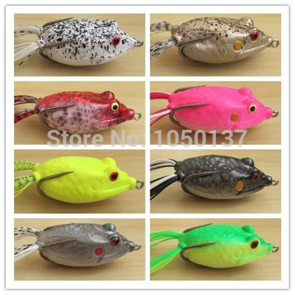 100pcs soft frogs bass pro frogs soft fishing frog lure bait bass snake