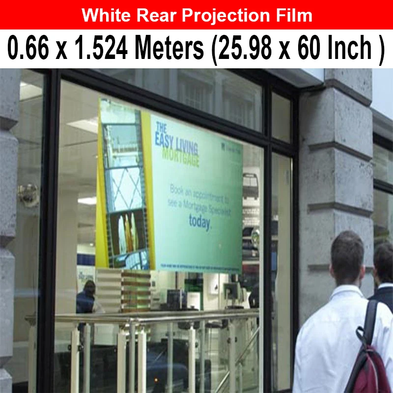 

Free Delivery Cost White Color Rear Projection Film For Interactive Touch Foil Display 0.66X1.524Meters
