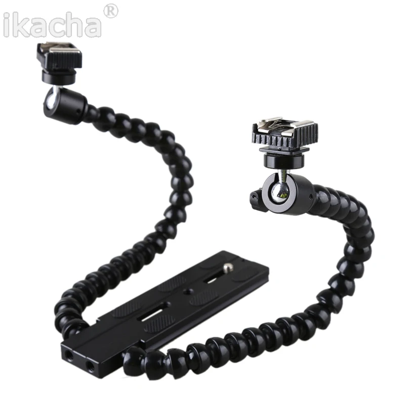 Dual-arm Dual-shoe Flash Bracket Holder
