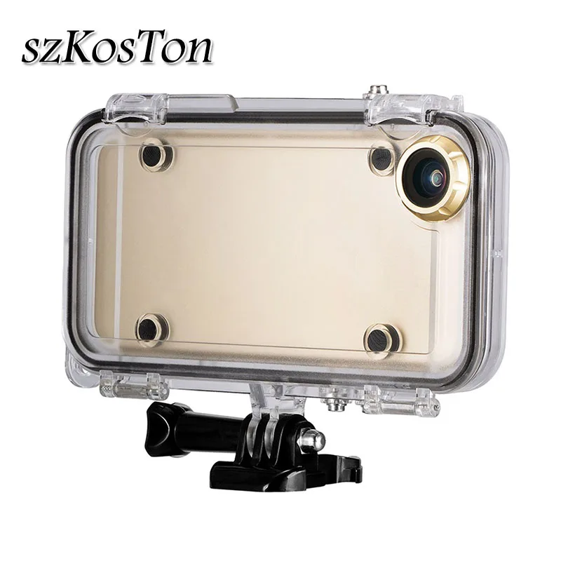 

Extreme Sports Case Cover with 170 Degrees Wide Angle Lens For iPhone 6 6s Plus Bike Holder For iPhone 6 Plus For GoPro adapter
