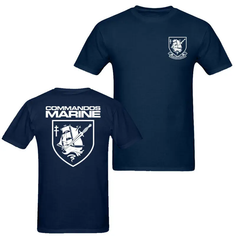 

2019 Fashion Double Side Commandos Marine Unisex T Shirt Tee Unisex Tee