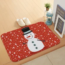 Новогодние рождественские коврики Санта Клаус Рождественская елка коралловый флис входной коврик, дизайн свой собственный ковер, пользовательские коврики с принтом