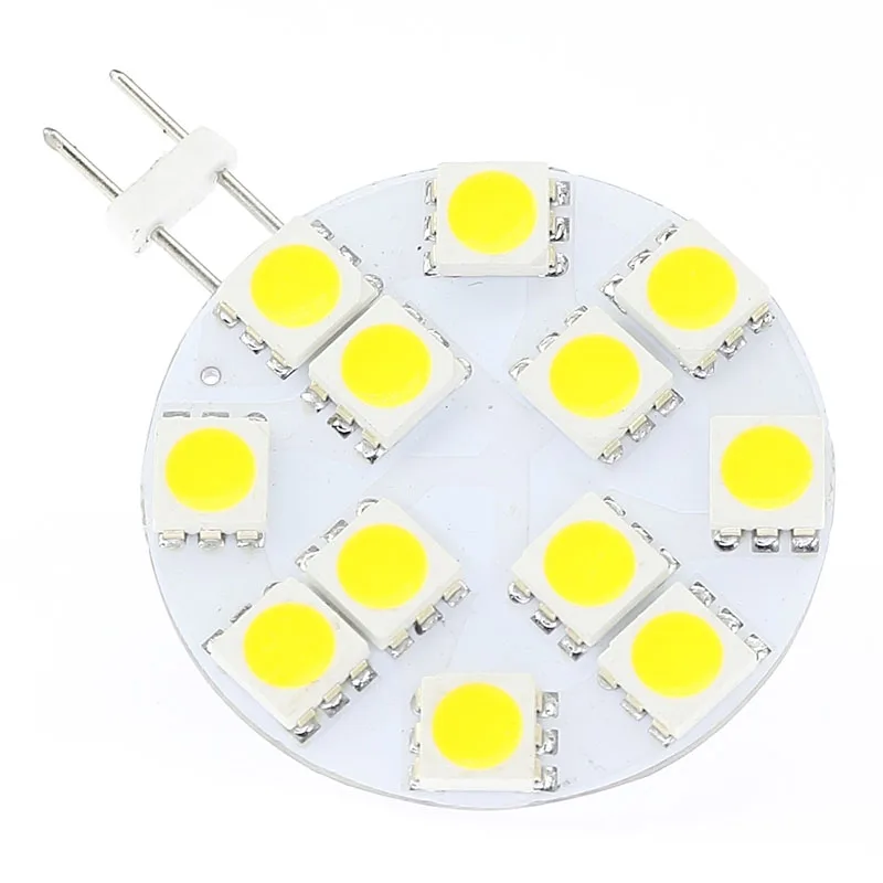 12 Led G4 лампа 5050 SMD 12V 24V 240-264LM 2,4 W яхты лодки кораблей автомобилей тележки 10 шт./партия