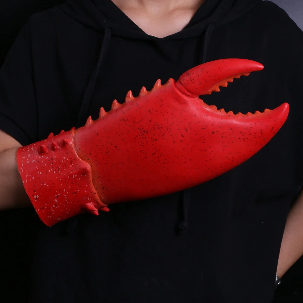 New Lollipop Chele Gloves Halloween Cosplay Comic Cartoon Crab Lobster Unique Carnival Costume Fantasy Cosplay  (5)