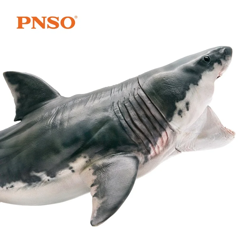 PNSO Megalodon Акула Модель Морская жизнь Классические игрушки для мальчиков детей древних животных Рисунок рот может открыть и закрыть