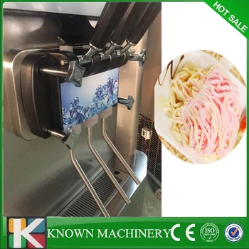

110V/220V Capacity 28L/H Fruits ice cream maker yogurt soft Crutches ice cream machine free shipping