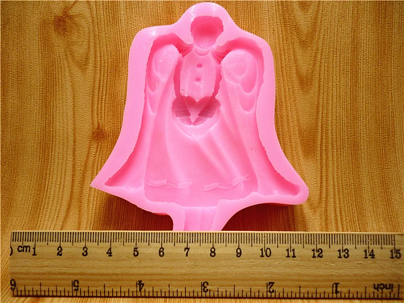 Anjo Silicone Mold para Crystal Drop Glue,