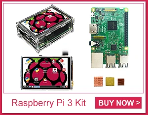 D Raspberry Pi 3 Модель B стартовый комплект-pi 3 плата/pi 3 корпус/ЕС разъем питания/с логотипом радиаторы pi3 b/pi 3b с wifi и bluetooth