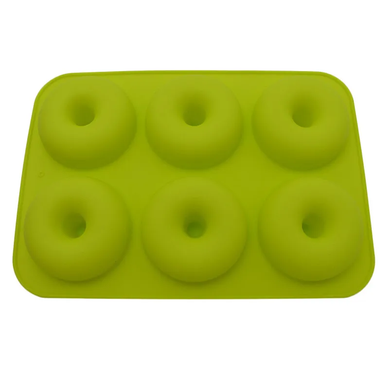 

6-Cavity Silicone Mold Donut Baking Pan Non-Stick Mold Dishwasher Decoration Tools Heat Resistant And Reusable Cake Tools 2019