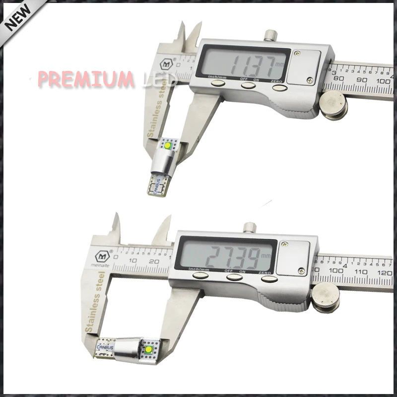 Ксеноновые белые светодиодные лампы 2 XPE 10 Вт 168 194 2825 W5W шт. запасные для