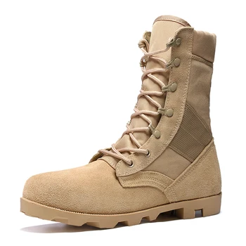 

Brand Men's Boots Military boot Combat Mens Chukka Ankle Bot Tactical Big Size Army Bot Male Shoes Safety Motocycle Boots B31003