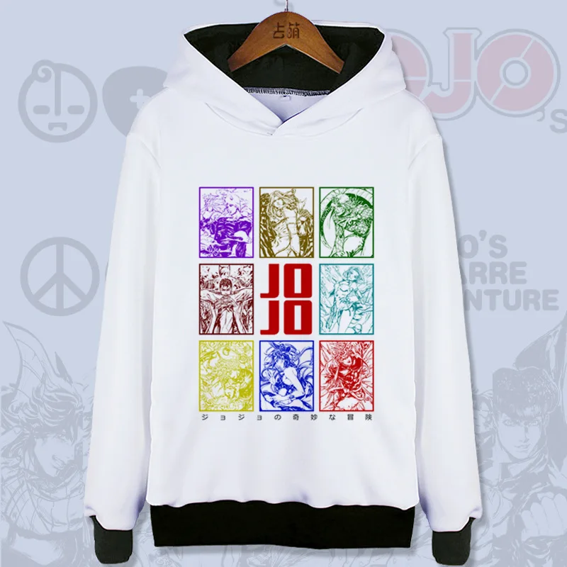 

JoJo's Bizarre Adventure Anime Hoodie Long Sleeve Cosplay Pullover Fleece Coat for Unisex Tops