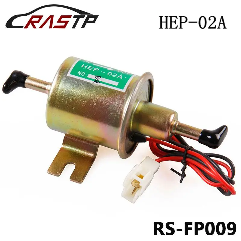 

RASTP - 12V Electric Fuel Gas Oil Pump 3-6 PSI Pressure HEP-02A Universal For Car Truck Boat RS-FP009