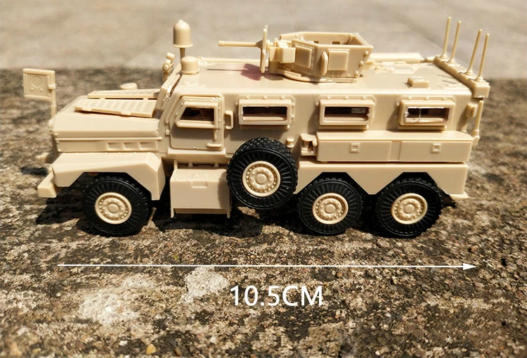 Модель наборы 1/72 грузовик США COUGAR 6*6 DIY строительные блоки набор игрушки для детей раннее образование игрушки Brinquedos подарок