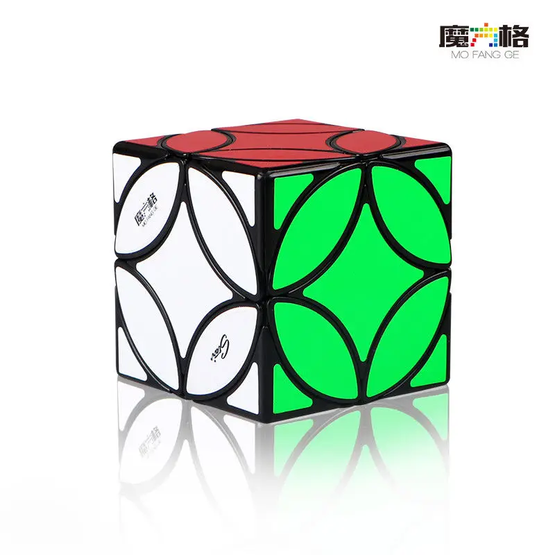 Qiyi MoFangGe Copper currency Speed Magic Cube Skew Twisty Puzzle Develop funny Toy Black Safe ABS Ultra-Smooth Professional | Игрушки и
