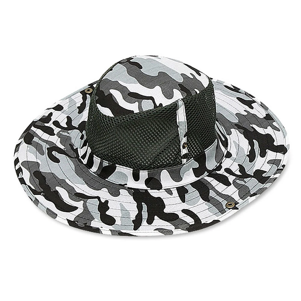 Outdoor Fishing Sun Resistant Hat Breathable Mesh Climbing Camouflage