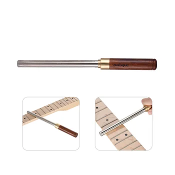 

Guitar Accessories Fret Dressing Metal File 3 Size Edges Wooden Handle Guitar Repair Maintenance Tool Luthier Tool