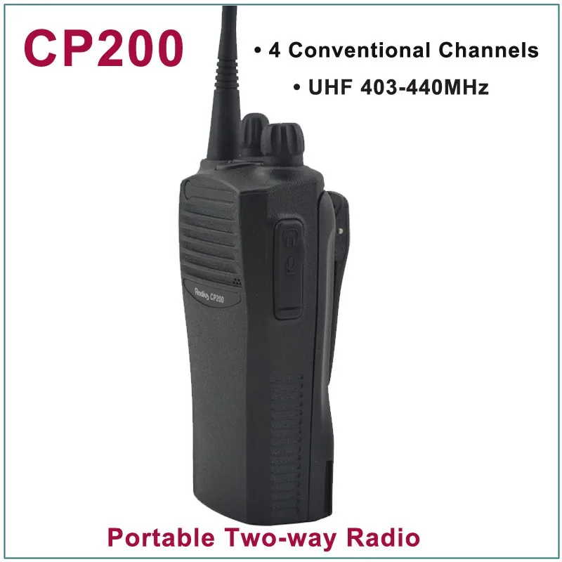 Новый CP200 UHF 403-440 MHz 4 обычных каналов Портативное двухстороннее радио (для моторолаа)